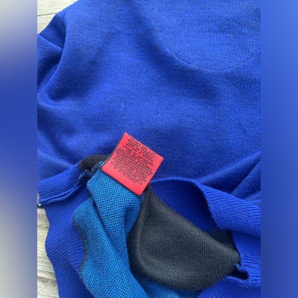 Elie Balleh Boy’s Argyle V Neck Sweater size large 6-7 like new - Picture 5 of 5